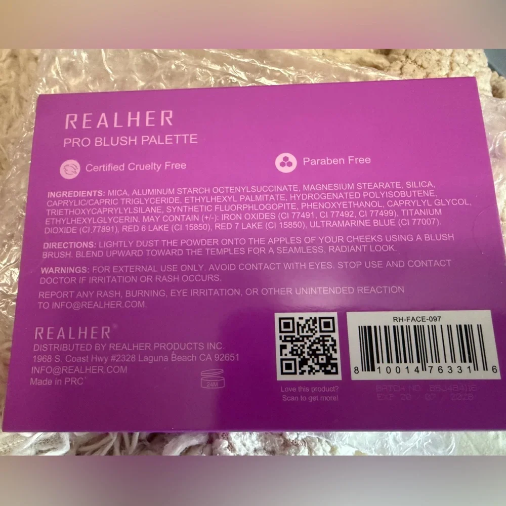 💚2/$30 REALHER You Are Brilliant Pro Blush Palette